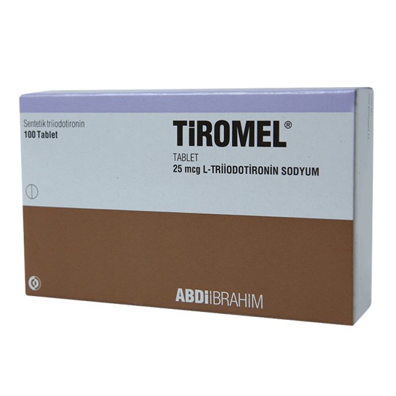 Buy Tiromel T3 - 100 tabs 25 mcg per tab