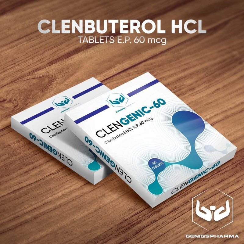 Buy original Genisq Pharma Clengenic-60 (Clenbuterol) 60 mcg 50 Tablets