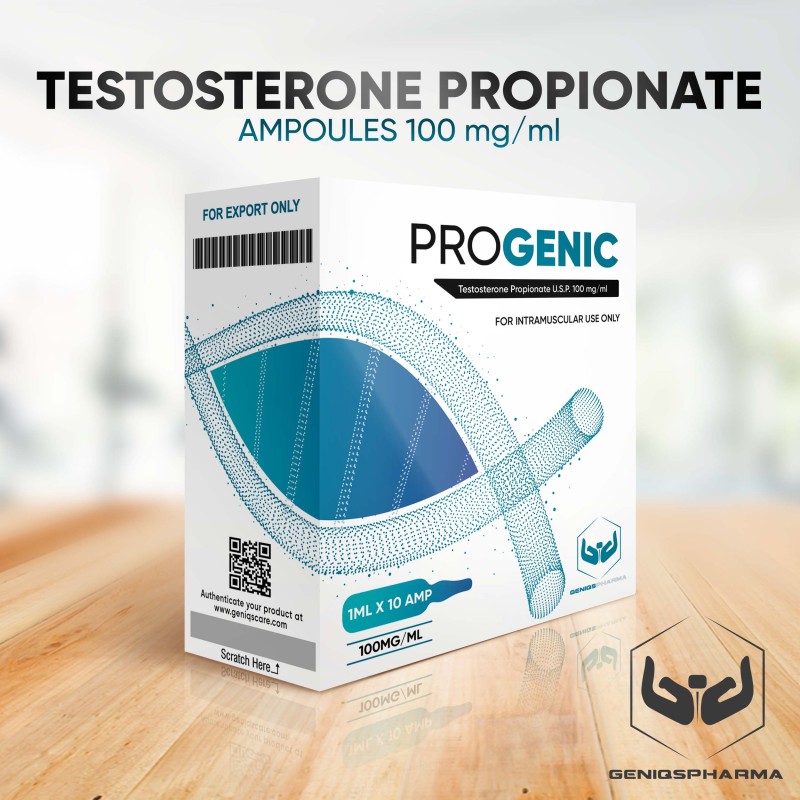 Buy original Geniqs Pharma Progenic (TESTOSTERONE PROPIONATE) 100mg/ml 10 amps