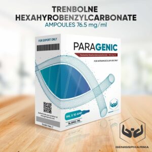 Buy GenisQ Pharma Paragenic (TRENBOLONE HEXAHYDROBENZYLCARBONATE) 76.5mg/ml 10amps