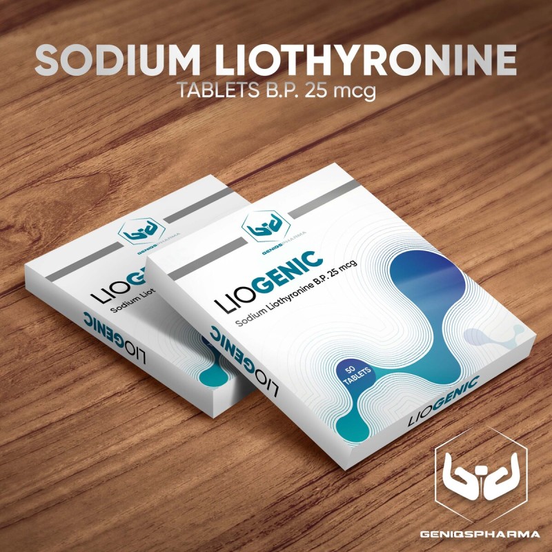 Buy original Genisq Pharma Liogenic (SODIUM LIOTHYRONINE) 25mcg/tab 50 Tabs