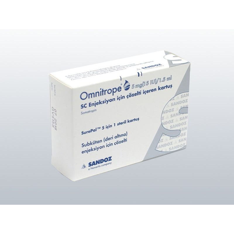 OMNITROPE 15 IU 5 MG/1.5 ML CARTIDGE | Domestic-supply