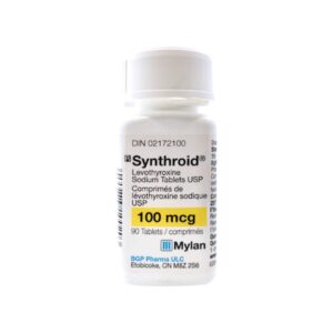 Buy Original Rx Synthroid T4 100mcg 90tabs