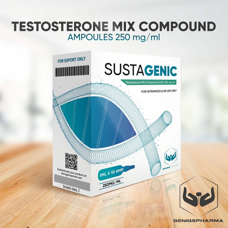 Buy original Geniqs Pharma Sustagenic 250 mg/ml, 10amps